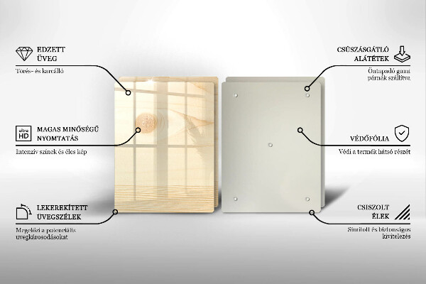 Copri piano cottura Asse di legno