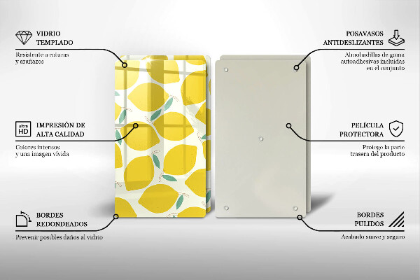 Copri piano cottura Limoni dei cartoni animati