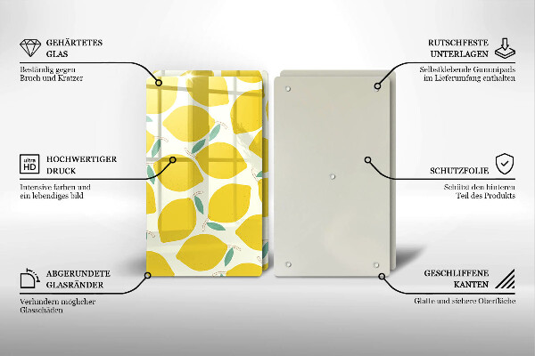 Copri piano cottura Limoni dei cartoni animati