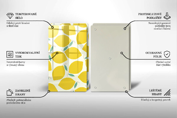 Copri piano cottura Limoni dei cartoni animati