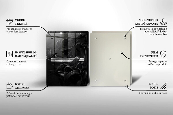 Copri piano cottura Tagliatelle Nere