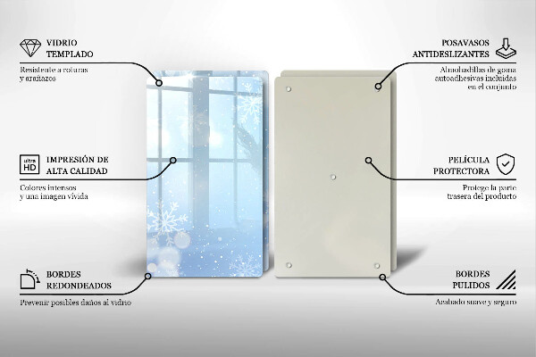 Copri piano cottura Trama invernale