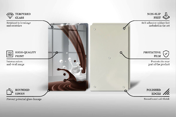 Copri piano cottura Latte e cioccolato