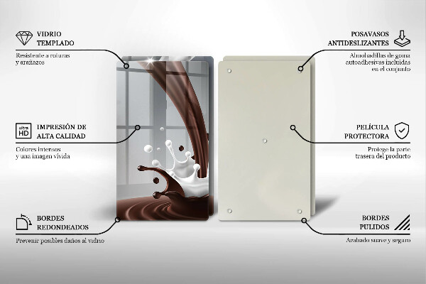 Copri piano cottura Latte e cioccolato