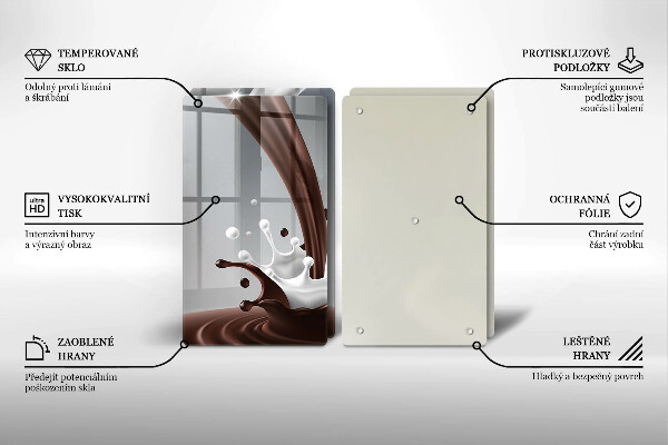 Copri piano cottura Latte e cioccolato