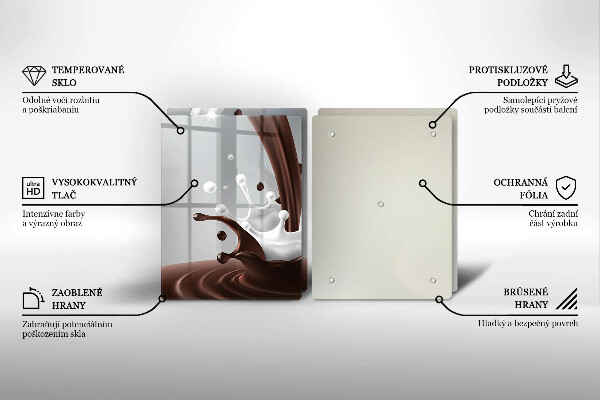 Copri piano cottura Latte e cioccolato