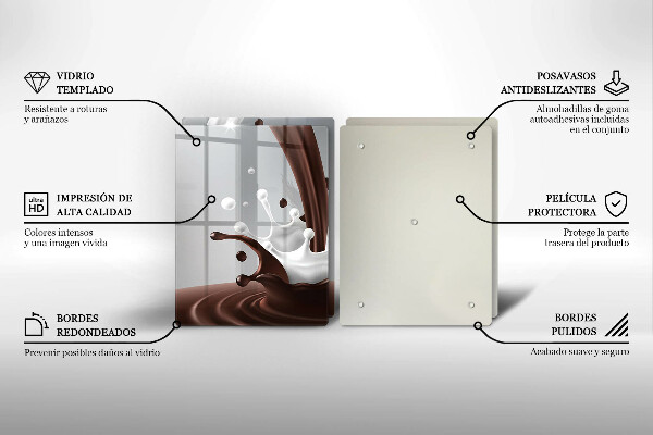 Copri piano cottura Latte e cioccolato