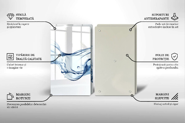 Copri piano cottura Acqua cristallina