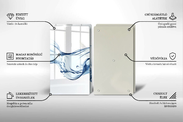 Copri piano cottura Acqua cristallina