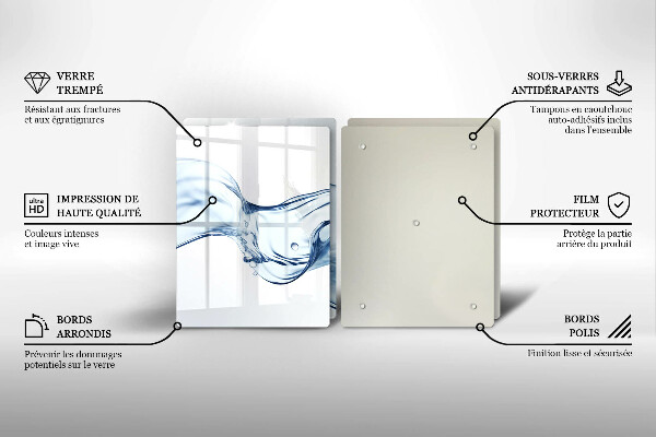 Copri piano cottura Acqua cristallina