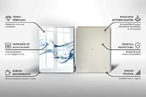 Copri piano cottura Acqua cristallina