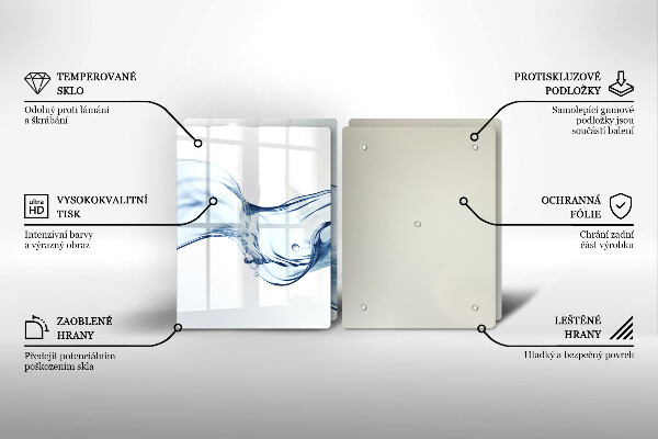 Copri piano cottura Acqua cristallina