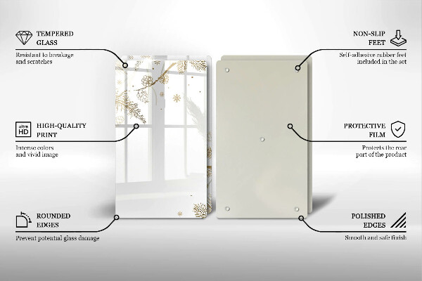 Copri piano cottura Decorazioni invernali