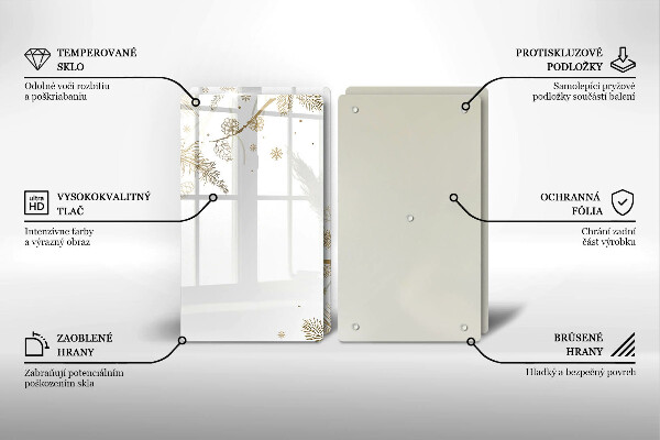 Copri piano cottura Decorazioni invernali