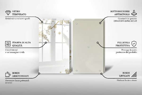 Copri piano cottura Decorazioni invernali