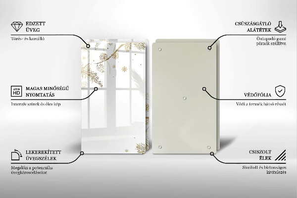 Copri piano cottura Decorazioni invernali