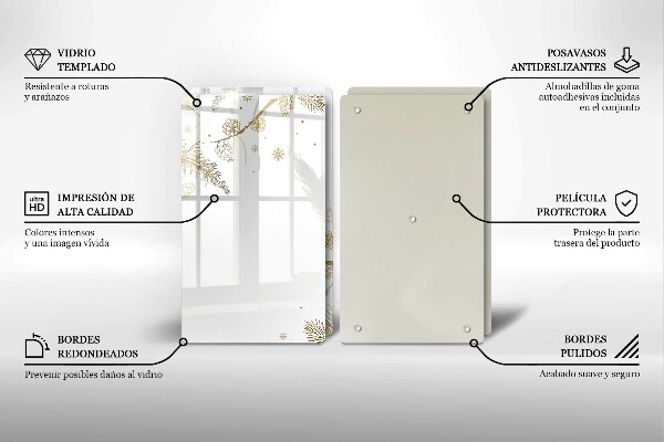 Copri piano cottura Decorazioni invernali