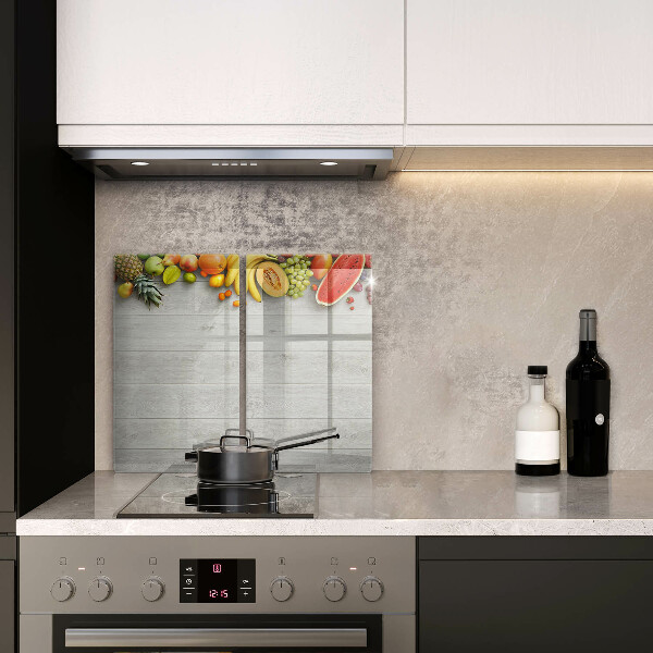 Copri piano cottura in vetro Frutta su tavole