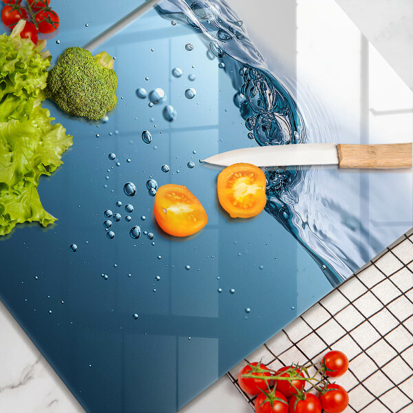 Copri piano cottura in vetro Acqua blu