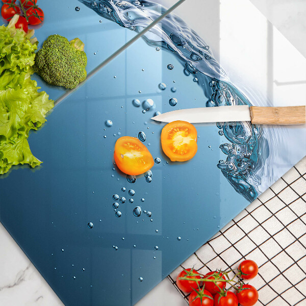 Copri piano cottura in vetro Acqua blu