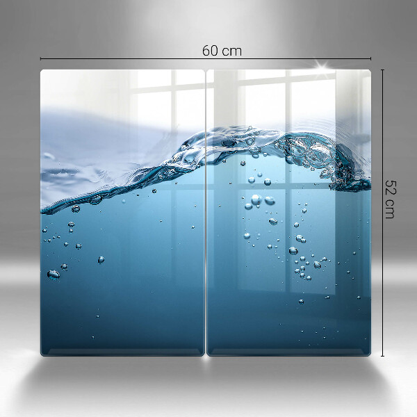 Copri piano cottura in vetro Acqua blu