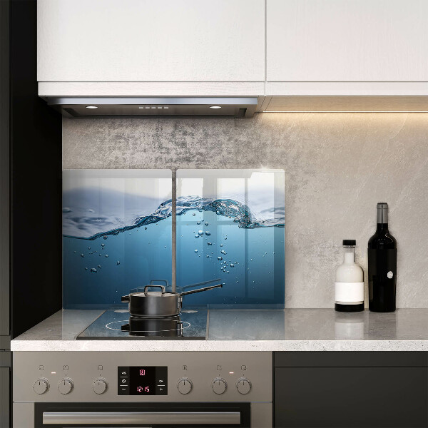 Copri piano cottura in vetro Acqua blu