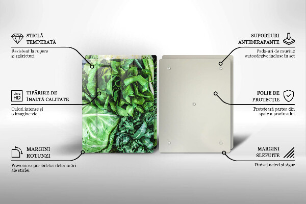 Copri piano cottura in vetro Verdure verdi