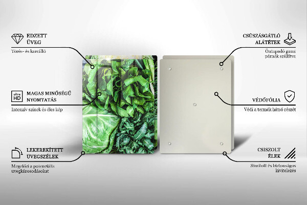 Copri piano cottura in vetro Verdure verdi