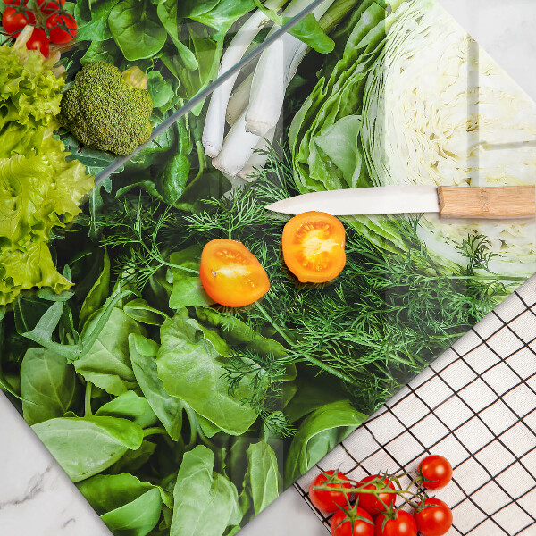 Copri piano cottura in vetro Verdure verdi