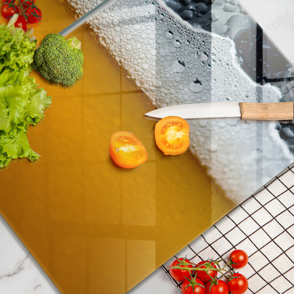 Copri piano cottura in vetro Bevi schiuma di birra