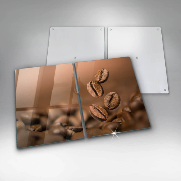 Copri piano cottura in vetro Chicchi di caffè