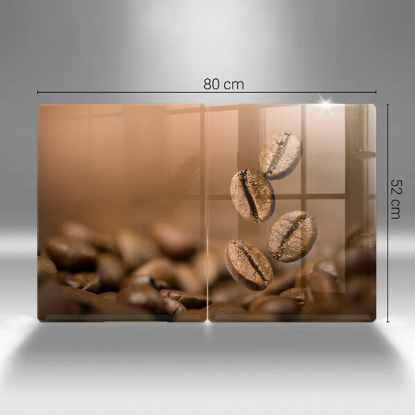 Copri piano cottura in vetro Chicchi di caffè