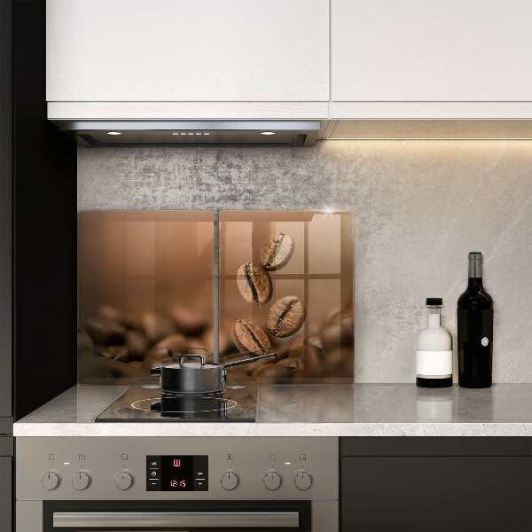 Copri piano cottura in vetro Chicchi di caffè