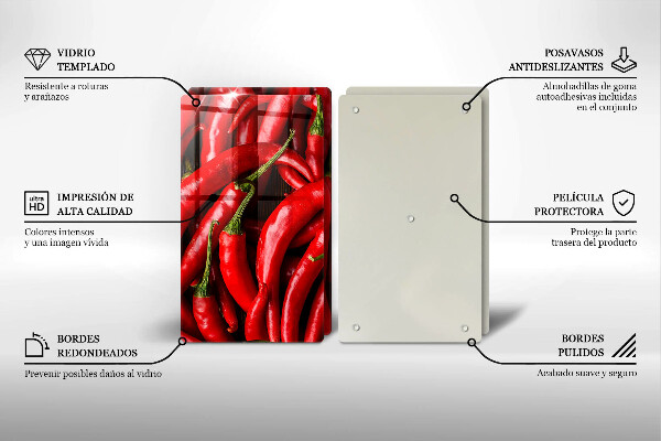 Copri piano cottura Peperoncini piccanti