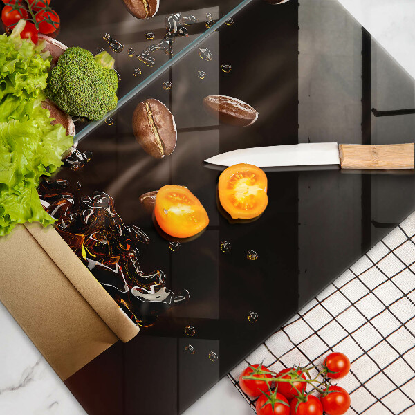 Copri piano cottura Chicchi di caffè caldi