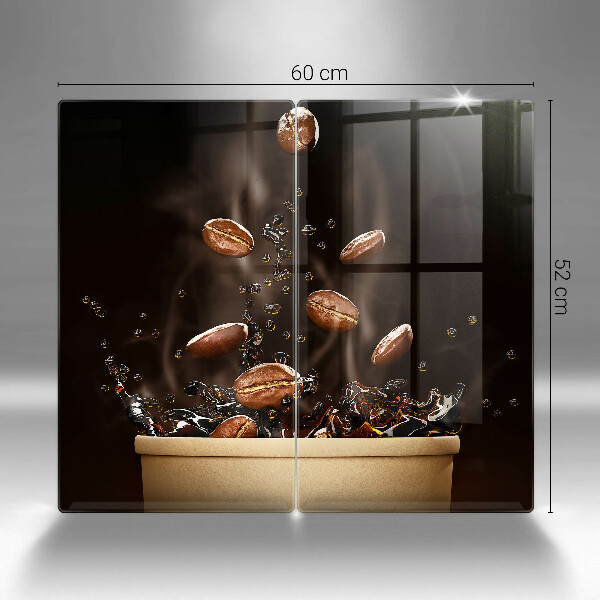 Copri piano cottura Chicchi di caffè caldi