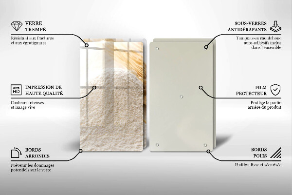 Copri piano cottura Farina e spighe di grano