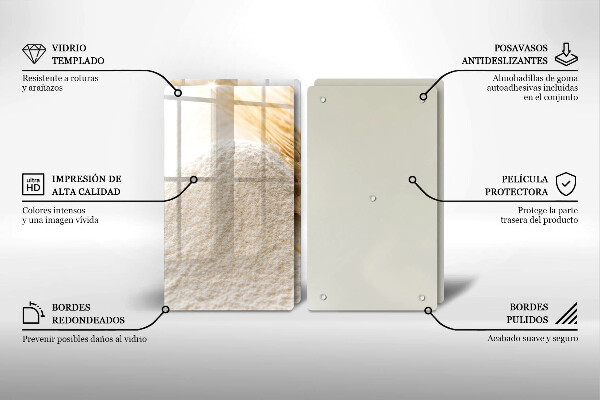 Copri piano cottura Farina e spighe di grano