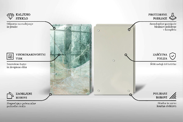 Copri piano cottura in vetro Struttura in pietra