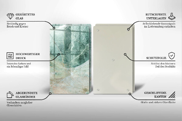 Copri piano cottura in vetro Struttura in pietra