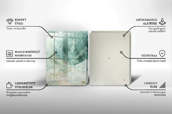 Copri piano cottura in vetro Struttura in pietra