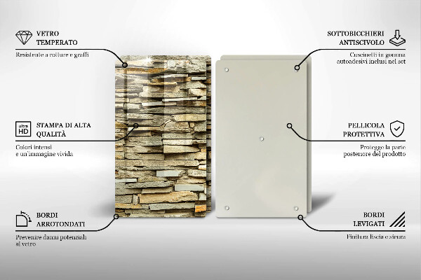 Copertura piano cottura Pietre decorative