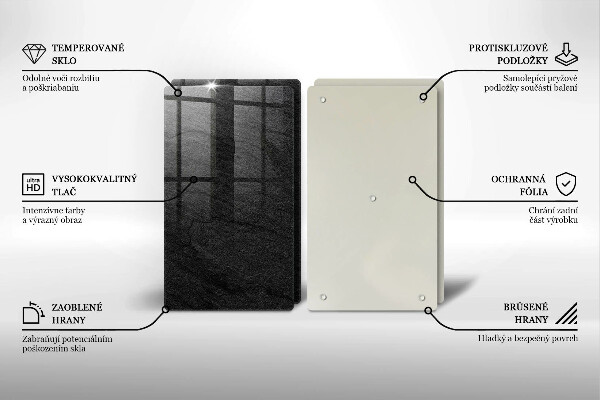 Copri piano cottura in vetro Trama di pietra