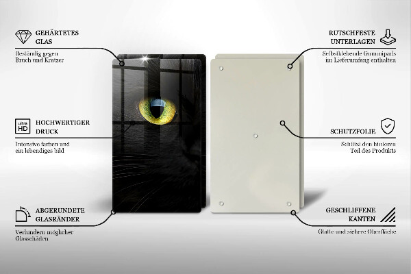 Copertura piano cottura Occhi di gatto animale