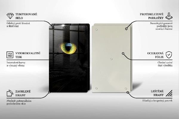 Copertura piano cottura Occhi di gatto animale