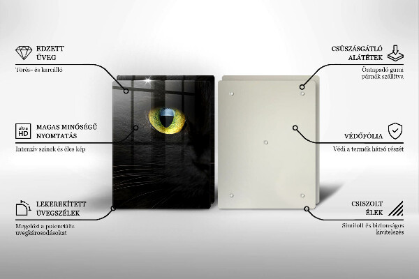 Copertura piano cottura Occhi di gatto animale