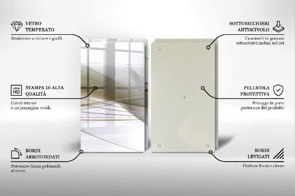 Copertura piano cottura Disegno di linee astratte