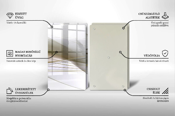 Copertura piano cottura Disegno di linee astratte