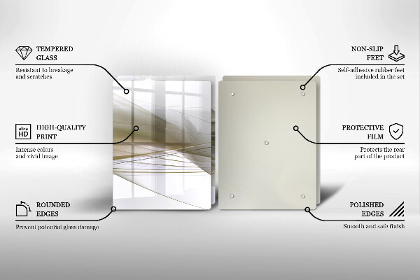 Copertura piano cottura Disegno di linee astratte