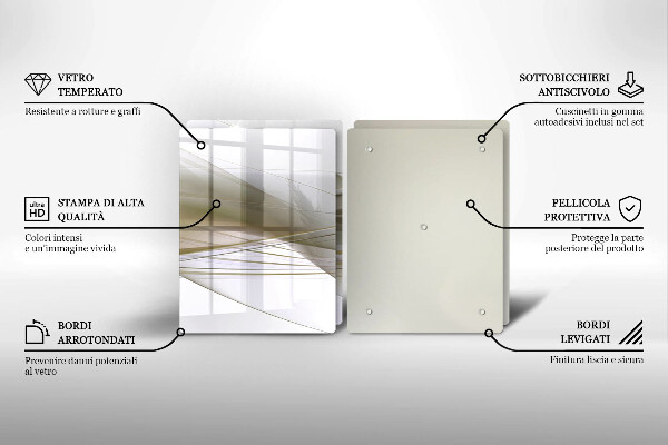 Copertura piano cottura Disegno di linee astratte